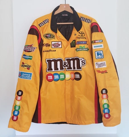 Chase Authentics Nascar Jacket M&M'S Kyle Busch Joe Gibbs Racing Size XL Cover