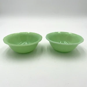 JADEIT Vintage und makellos Mckee überbackene Schüssel x2 Glas mit Vertiefung - Bild 1 von 9