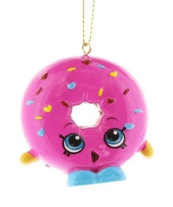 Shopkins D'Lish Ciambella Decorazione Natalizia 2" Soffiaggio Stampo Ornamento ~ Nuovo con etichette - Foto 1 di 1