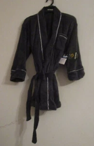 NEW Boys Joe Boxer Gray Silky Plush Fleece Bathrobe Robe 6/7 6-7 - Picture 1 of 5