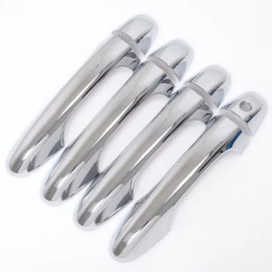 Chrome Side Door Handle cup Cover Trim Protector For Toyota RAV4 RAV 4 2013-2018 - Foto 1 di 7