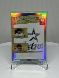 2005 Donruss Elite Teams Clemens Bagwell Berkman Biggio #'d /1500 Astros #ET3
