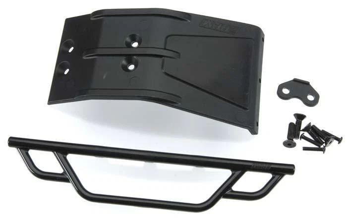 RPM 73042 Front Bumper & Skid Plate Black Losi TEN-SCTE/TEN-SCTE 2.0 - Image 1 of 1