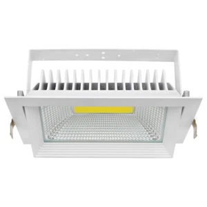 Downlight de techo LED rectangular para venta al por menor blanco frío ajustable empotrado CDAS03 - Imagen 1 de 14