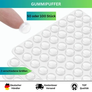 Silikon Anschlagpuffer 100 Stück Elastikpuffer Schutzpuffer Puffer Wandschutz - Bild 1 von 8