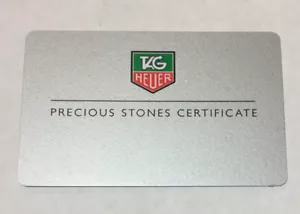 Reloj TAG Heuer Piedras Preciosas Diamante Certificado Tarjeta para WT1318.BA0558 - Imagen 1 de 2