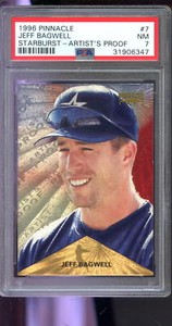 1996 Pinnacle Artist's Proof Starburst #7 Jeff Bagwell Insert PSA 7 Graded Card
