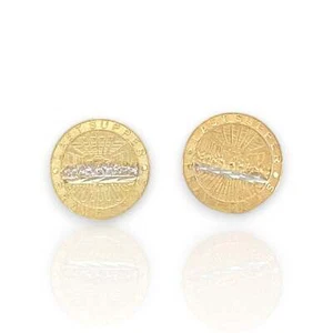 Last Supper Earrings - 10k Yellow Gold - Picture 1 of 2