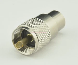 Tram 140 Bakelite PL-259 for RG-8 RG-213 9913 Silver RF Pin UHF Male - Picture 1 of 2