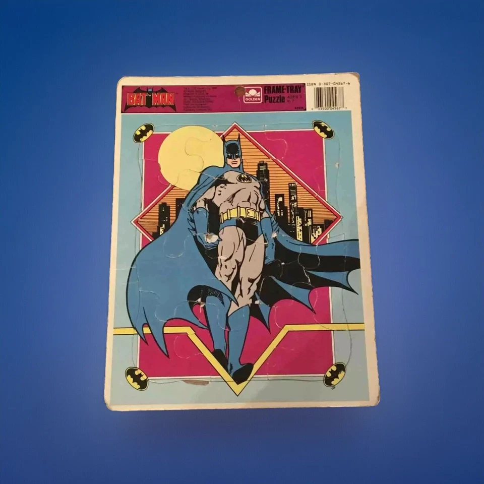 Frame Tray Puzzle Vintage 1989 Batman 4567A Complete Ages 4-7 Cardboard - Image 1 of 1