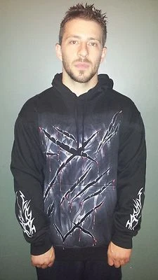 SPIRAL DIRECT HOODIE/PULLOVER/SWEATSHIRT-SLASHER -2/SIDED-GOTHIC/ROCK/METAL** Foto 1 de 2