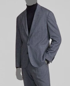 Hugo Boss Men's Gray Wool Modern Patch Pocket Two-Button Jacket Suit Size 44R - Picture 1 of 3
