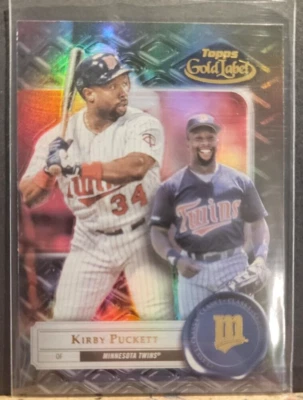 2022 Topps Gold Label Base Class 1 Black #97 Kirby Puckett - Minnesota Twins - Image 1 of 2