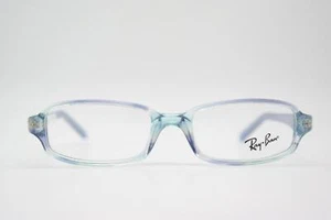 Kinderbrill Ray Ban RB 1521 Transparent Blue Angular Frames Eyeglasses New - Picture 1 of 6