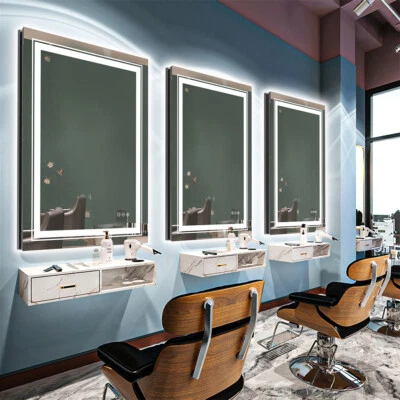 XXL LED Bathroom Mirror Jumbo Wall Mounted Vanity Mirror Anti-Fog w/ Dual Lights - Image 1 of 4