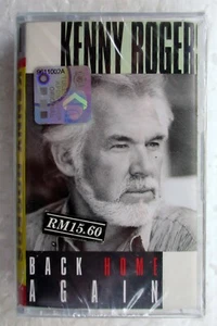 Back Home Again Kenny Rogers Rare 1991 Malaysia Cassette Tape Brand New Sealed - Picture 1 of 3