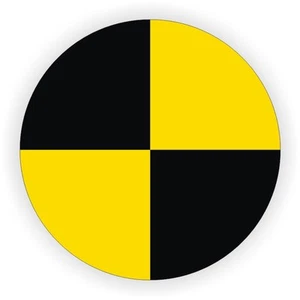 Calcomanía de seguridad para casco de motocicleta de soldadura divertida pegatina de sombrero duro ficticio de prueba de choque  - Imagen 1 de 1