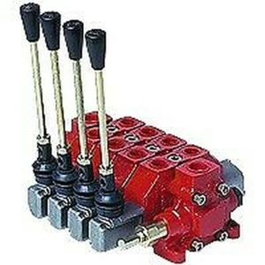 Hydraulic Slice Valve, 2 Bank 1/2 BSP 3/4 P+T 80 l/m Double Acting Spring Return - Picture 1 of 1