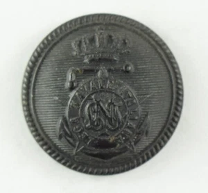 Botón Uniforme Original Composición Comprimida Marina Real Italiana Temprana L7D - Imagen 1 de 2