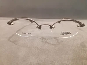 Jean Paul Gaultier JPG Vintage Halbrand Brille TITAN 55-0050 braun 50-19 - Bild 1 von 4