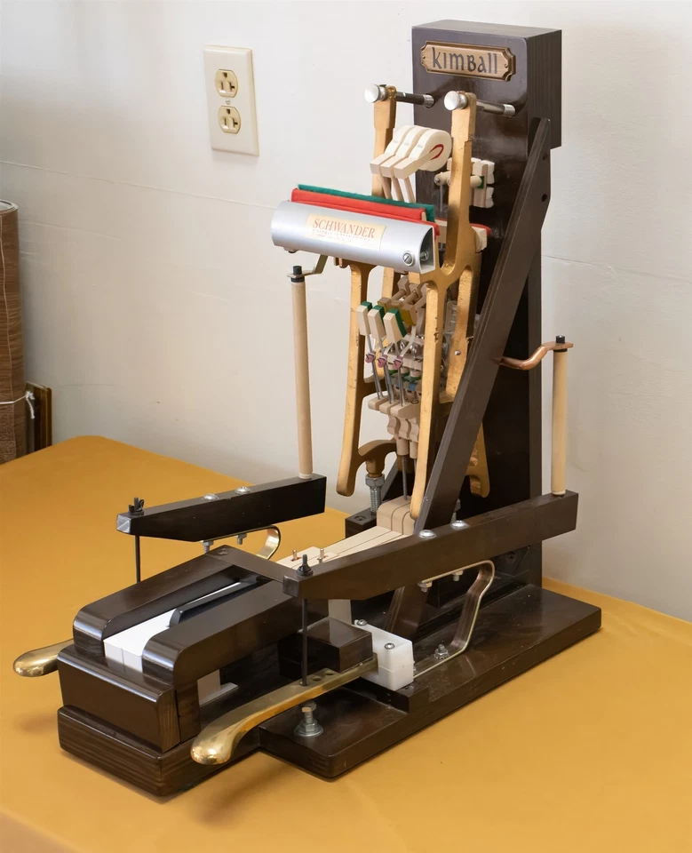 Kimball Schwander Piano Vintage 3 Key Upright Action Model with Pedals - Image 1 of 4