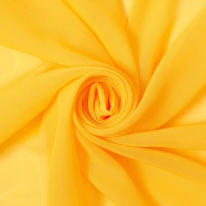 Polyester Chiffon Sheer Lightweight Breathable (60 Inch) Fabric By The Yard - Picture 1 of 44