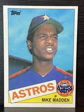 1985 Topps Baseball Card #479 Mike Madden Astros SR