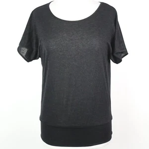 NWT Apostrophe Womens Medium Sparkle Lurex Banded Knit Shirt Top - Picture 1 of 5