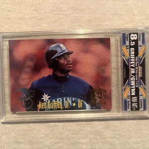 1995 fleer all star game ken griffey jr. / tony gwynn 7 of 25 gem mint auth. 8.5