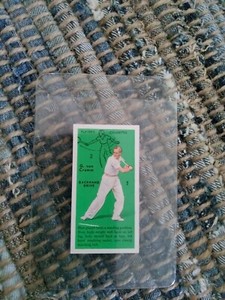 1936 John Player & sons Gottfried Von Cramm (Backhand Drive) #28 Tennis Card NM+