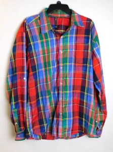 True Rock Mens Shirt Adult 2XL Button Up Long Sleeve Casual Outdoors Multicolor - Picture 1 of 10