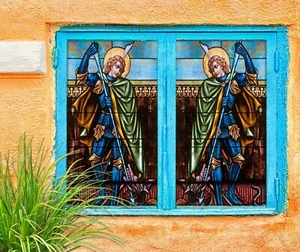 3D Knight Cloak D550 Window Film Print Sticker Cling Stained Glass UV Block Amy - Picture 1 of 11