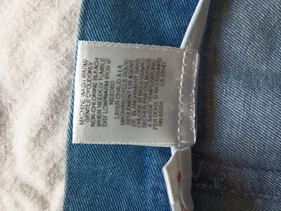 Talbots Jeans Skirt Buttons From Waist To Hem Size 16 Belt loops And Pockets - Image 1 of 4