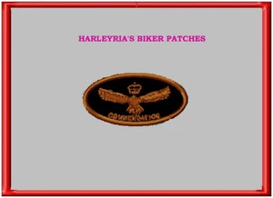 RAAF BRONZE COMMENDATION  34mm - EMBROIDERED BIKER PATCH - Picture 1 of 2