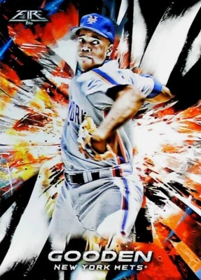 2018 TOPPS FIRE #3 DWIGHT GOODEN NEW YORK METS - Image 1 of 2