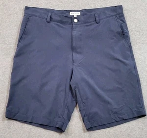 Peter Millar Mens Chino Short Navy Blue Size 36 Shackleford Performance Hybrid - Picture 1 of 9