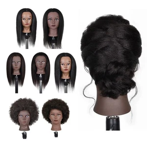 Haar Schaufensterpuppe Kopf Styling Flechten Aufwickeln Übungskopf mit gratis Klemme - Bild 1 von 50