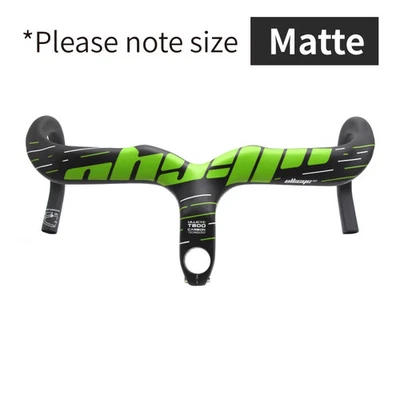 Drop Bar Integrated Carbon Road Bicycle Handlebar 28.6mm Internal Routing - Image 1 of 4