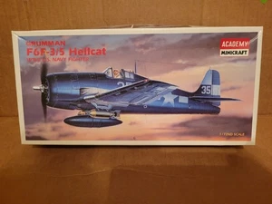 Academy Grumman F6F-3/5 Hellcat scala 1:72 nuovo scatola aperta - Foto 1 di 5