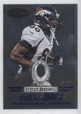2014 Certified Pro Bowl Bound Blue /99 Julius Thomas #PB12 - Image 1 of 2