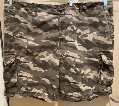 男式 True Nation 迷彩迷彩工装短裤 52 码 100% 棉 — 第 1/4 张图片