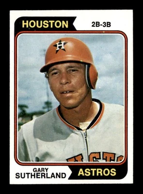 1974 年 Topps #428 Gary Sutherland 近乎完好/近乎完好 + X3592870 — 第 1/3 张图片