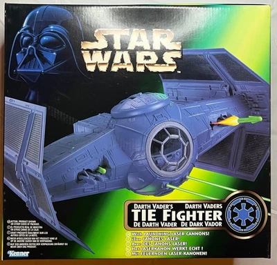 Star Wars POTF2 DARTH VADER'S TIE FIGHTER TRI-LOGO VARIANT 1997 MISB UA 78 - Image 1 of 4