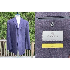 CANALI-Kei Unstructured Flannel Wool Sport Coat Jacket EU 58R US 46R - Picture 1 of 5