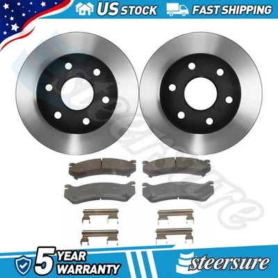 Front Disc Brake Pad Set Disc Brake Rotor fits 2001-2006 Chevrolet Tahoe - Image 1 of 4