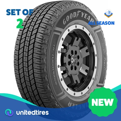 Set of (2) New LT 245/75R16 Goodyear Wrangler Workhorse HT 120R - Imagem 1 de 2