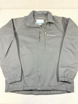 Columbia Jacket Mens Large Black Omni-Shield Soft Shell Full Zip Outdoors Hiking - Image 1 of 4