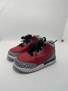 Jordan 3 Retro SE PS Red Cement Kids Nike Boys Girls UK 5.5 Kids CQ0487600 - Picture 1 of 10