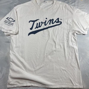 Men’s XL Twins Baseball x Chevrolet T Shirt White  - Picture 1 of 11