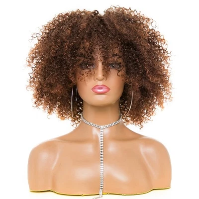 Perucas de cabelo encaracolado afro kinky perucas de cabelo encaracolado afro kinky - Imagem 1 de 2